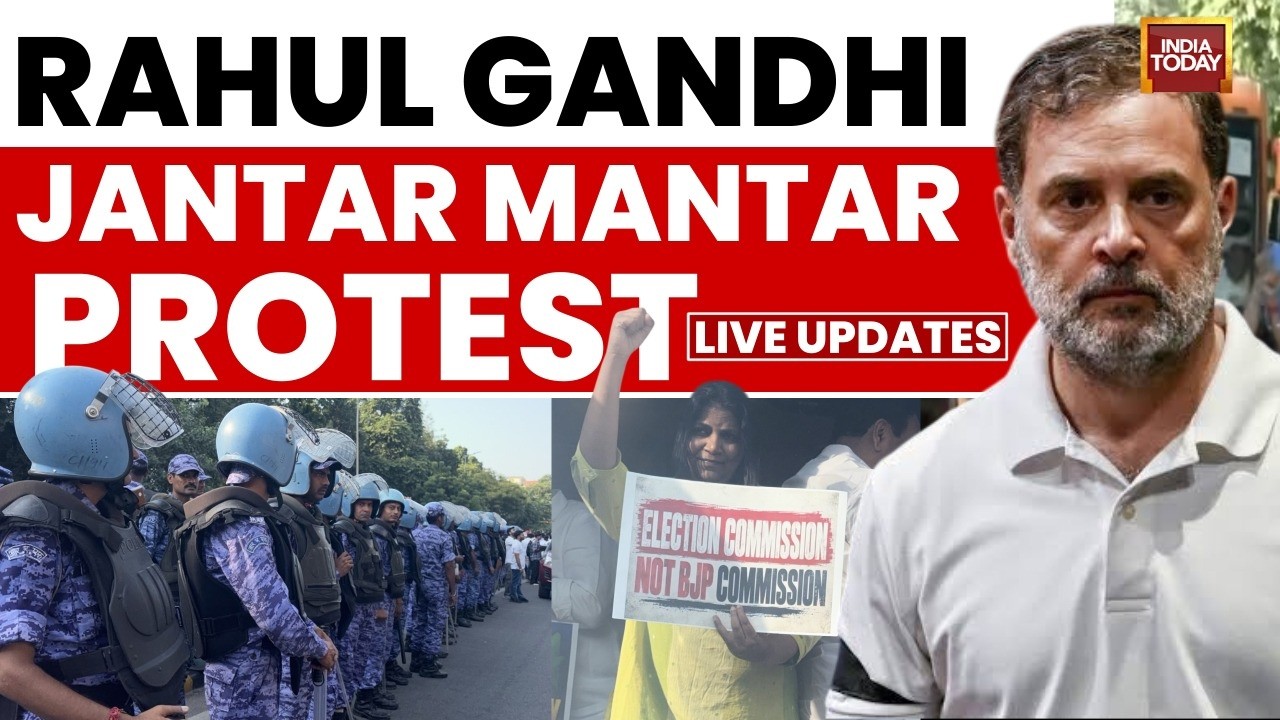 Live: Rahul Gandhi Jantar Mantar Protest | INDIA bloc | SIR Protest | CEC Gyanesh kumar |BJP vs Cong