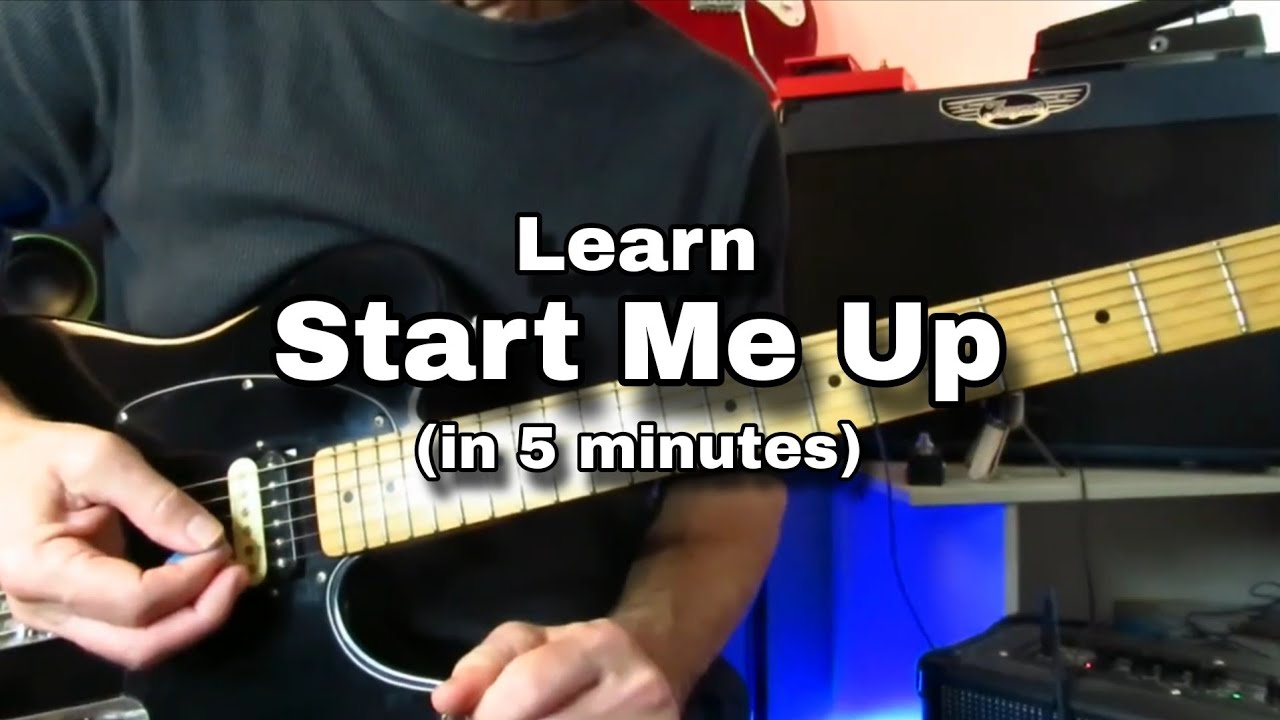Start Me Up - Rolling Stones. 5 Minute Guitar Lesson.