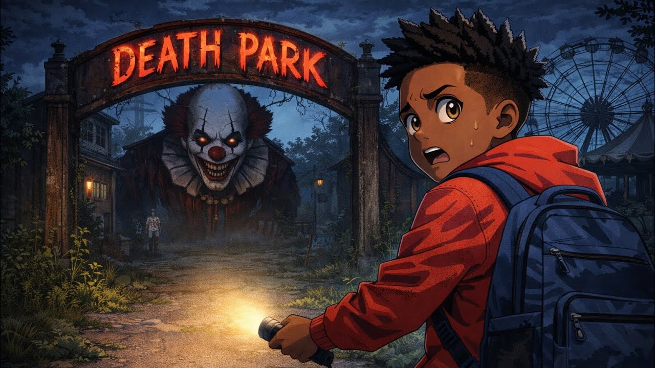 THAT BIG BLACK PENNYWISE IS KILLING ME!!! (i saw cory play this thing tho.) | Death Park #1