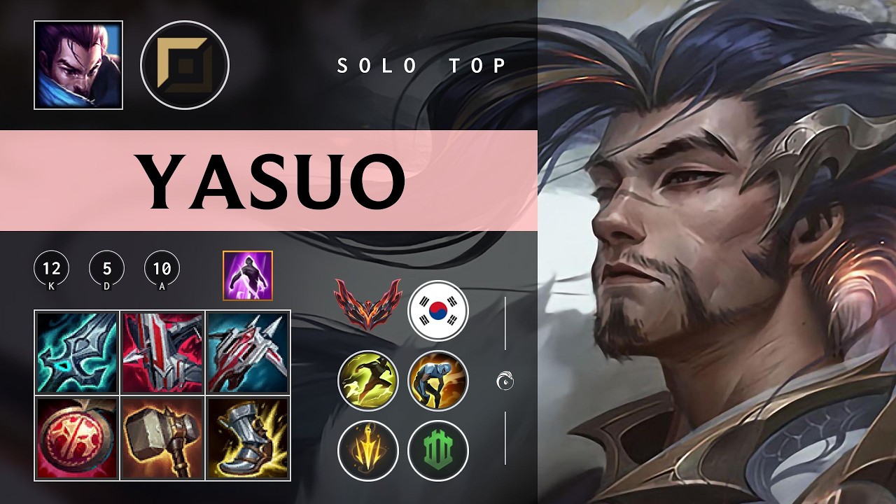 Yasuo Top vs Rumble - KR Grandmaster Patch 26.04