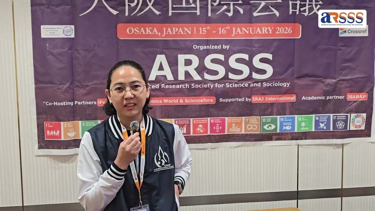 ARSSS Successfully Organised an International Conference in Osaka, Japan