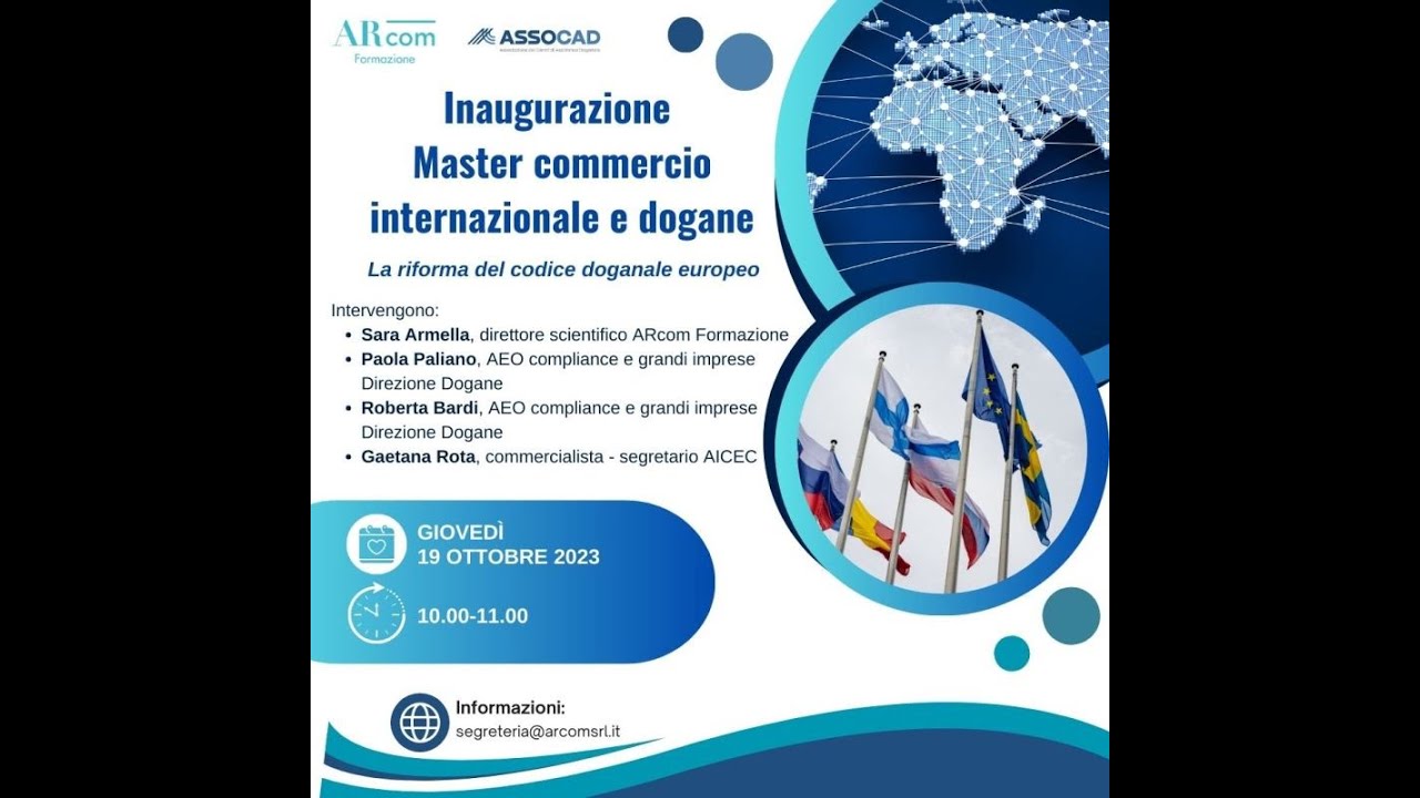 Riforma del Codice doganale europeo; AEO e trust and check trader