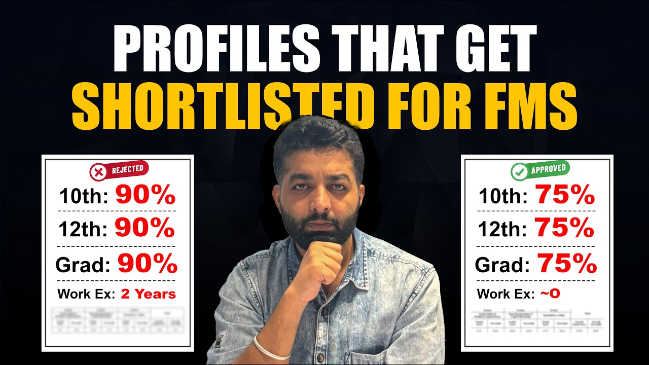 FMS Delhi Admissions 2026 | What kind of profiles are shortlisted? Admission Criteria