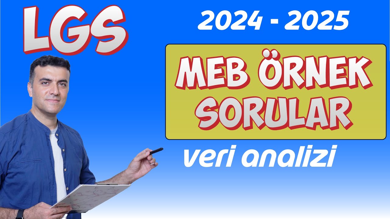 LGS Veri Analizi MEB ÖRNEK SORULAR 2025 kerim hoca