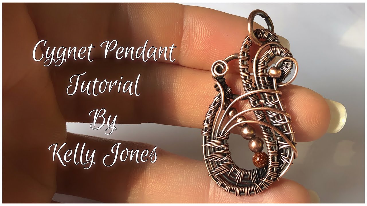 Wire Wrap “Cygnet” Pendant by Kelly Jones.
