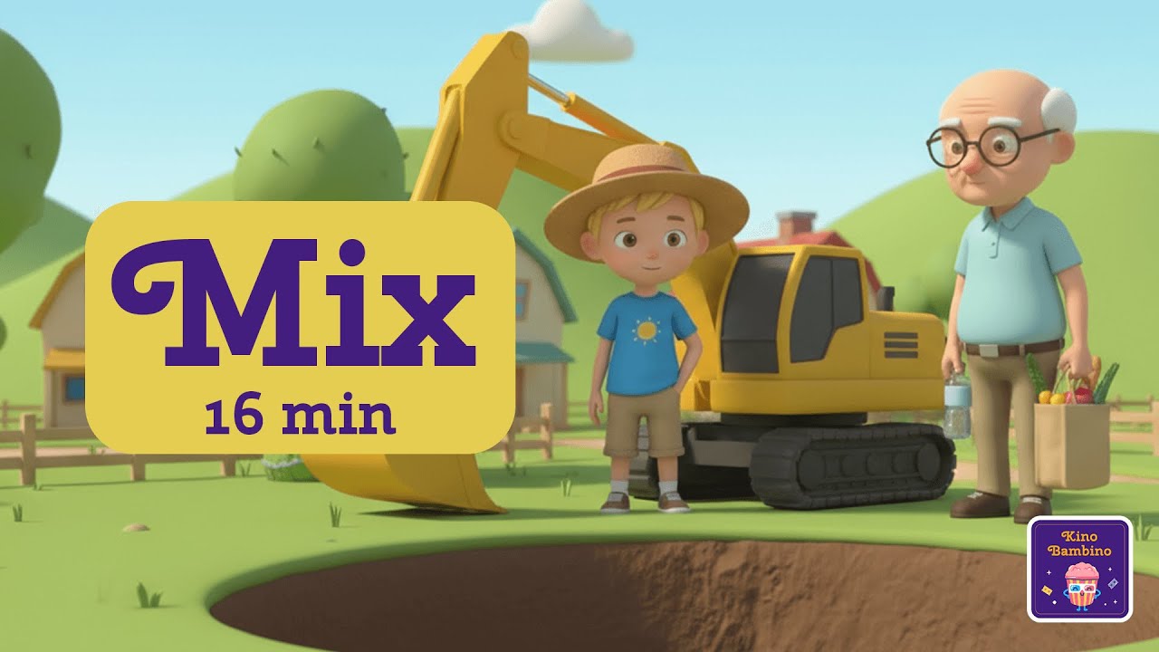 Greg's Adventures – Kids Songs Mix (Greg Walks Through the Village & More) | Kino Bambino 🚶‍♂️🚜❄️