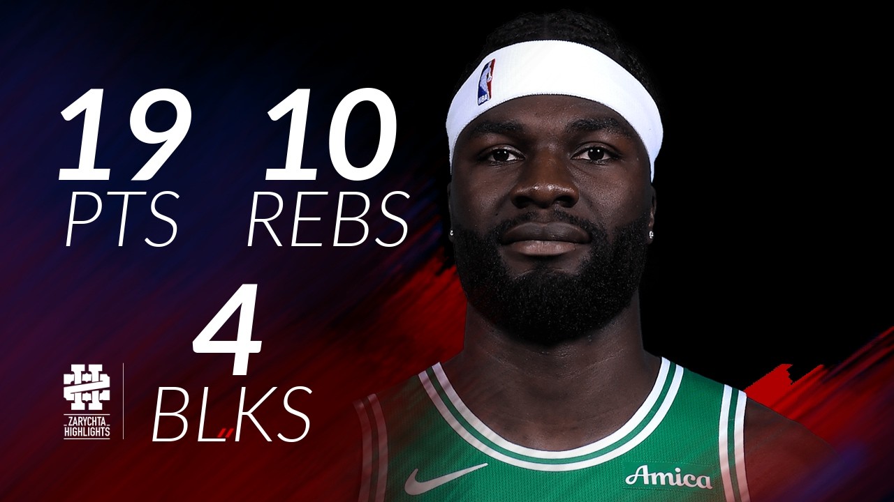 Neemias Queta 19 pts 10 rebs 4 blks vs Bucks 25/26 season