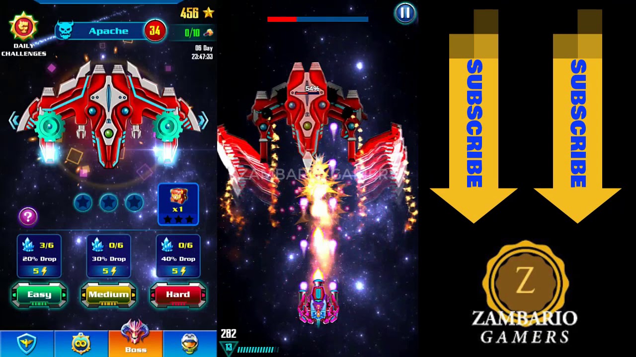 Alien Shooter Apache With Magic Breaker | Boss 34 | Campaign Level 136 Boss | Space Shooter |Android