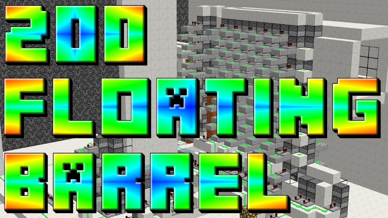 200 Stacker Floating Barrel!! Minecraft Cannons w/ TheProVidz