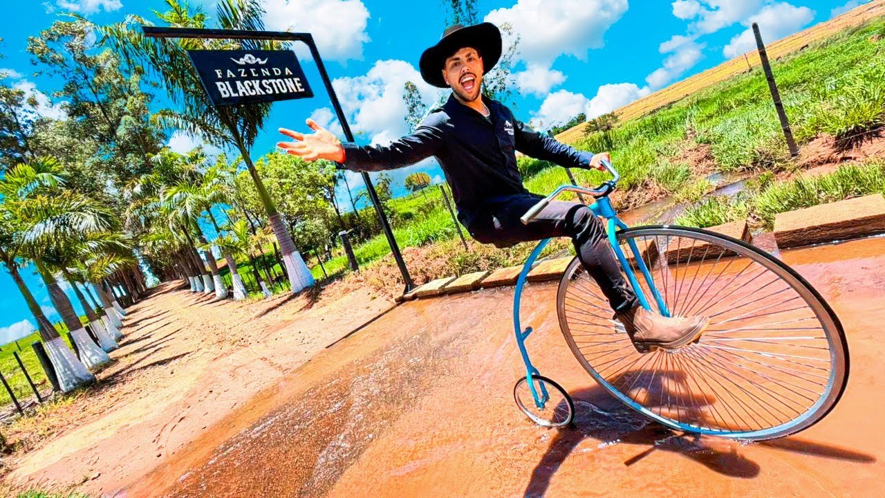 FUI PRA FAZENDA COM MINHA  BIKE PR&Eacute; HIST&Oacute;RICA 😱  * 9 temporada 