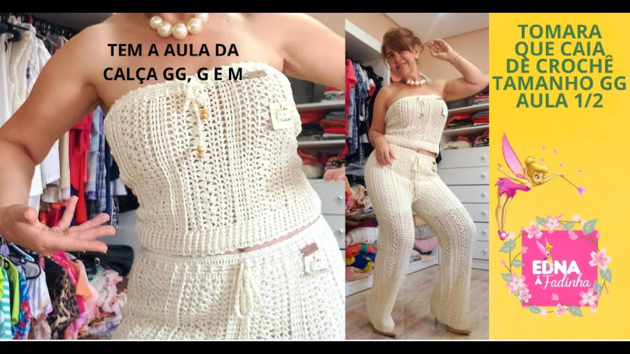 TOMARA QUE CAIA DE CROCHÊ TAMANHO GG PARTE-1/2