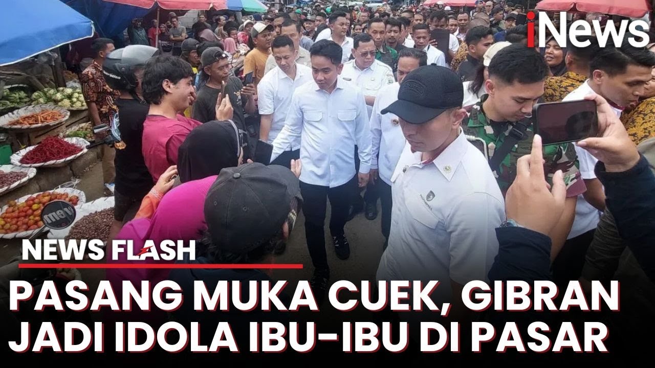 Pesona Wapres Gibran saat Tinjau Pasar Anyar, Ibu-ibu Sampai Tumpah Ruah Rebutan Selfie | News Flash