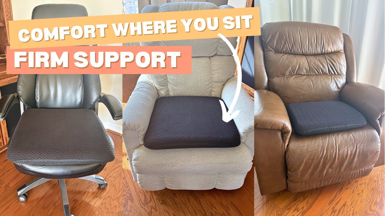 Cushy tush with balanced support and pressure relief