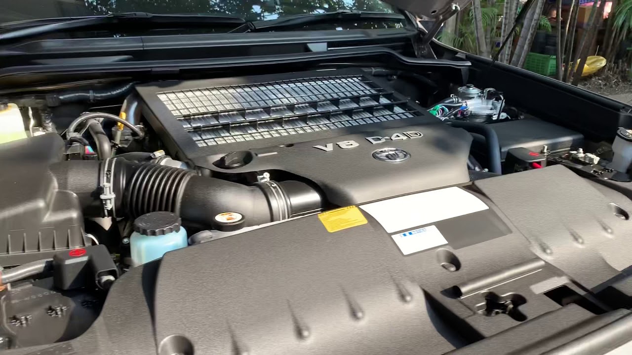 Landcruiser gx200 Vintage Gold cold start 4.5 v8 diesel 1VD engine