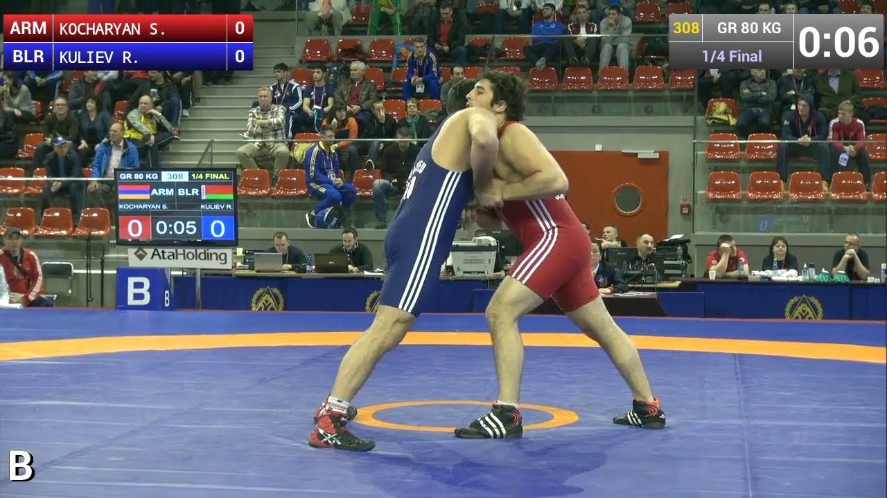 Quarterfinal GR - 80 kg: Sargis KOCHARYAN (ARM) df. Radik KULIEV (BLR), 3-1