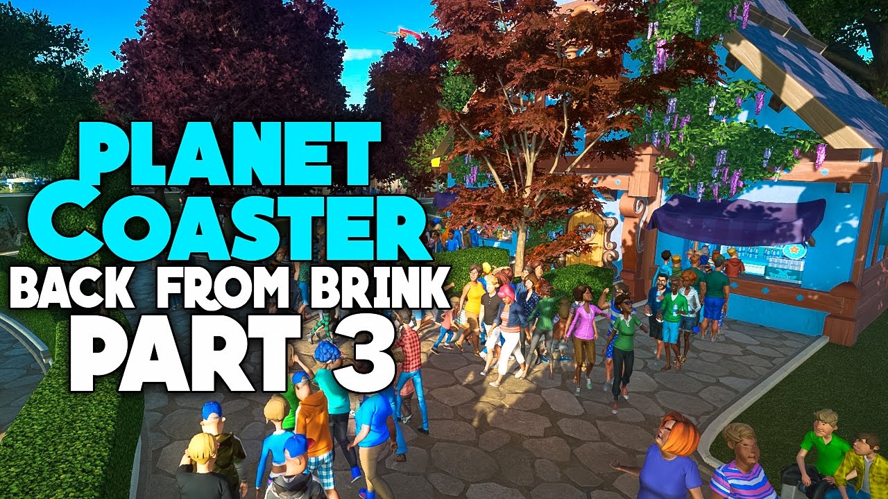 Back from the Brink | Planet Coaster Gameplay Part 3 [Career Mode] ~ Shopping overhaul!!