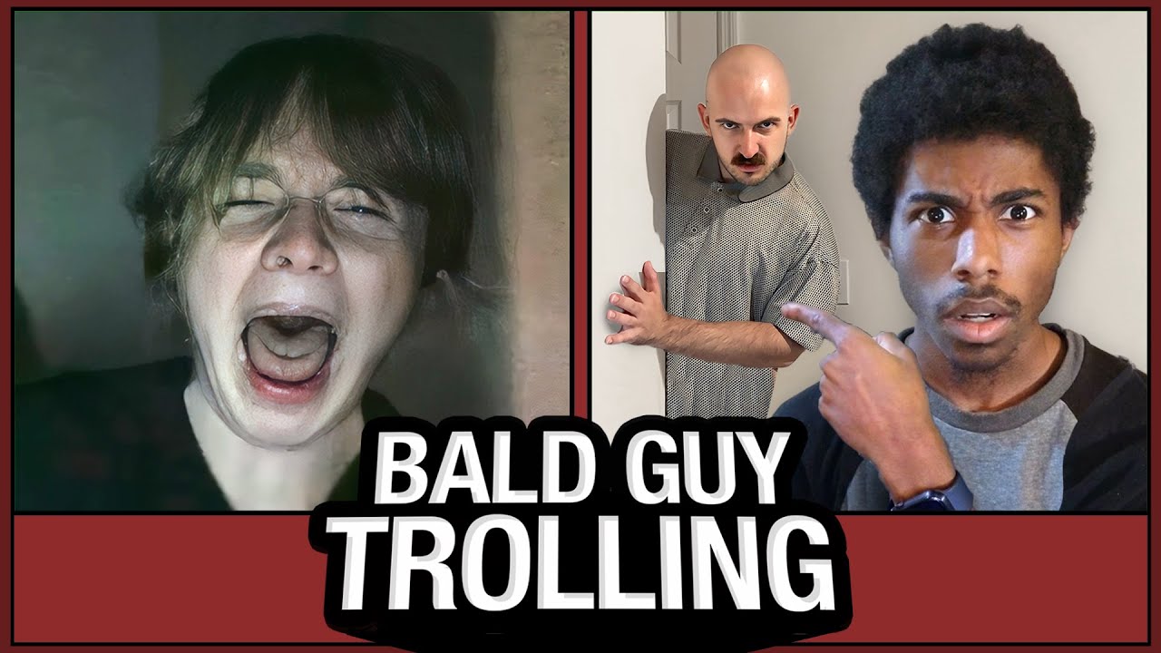 OMEGLE TROLLING with CREEPY BALD GUY