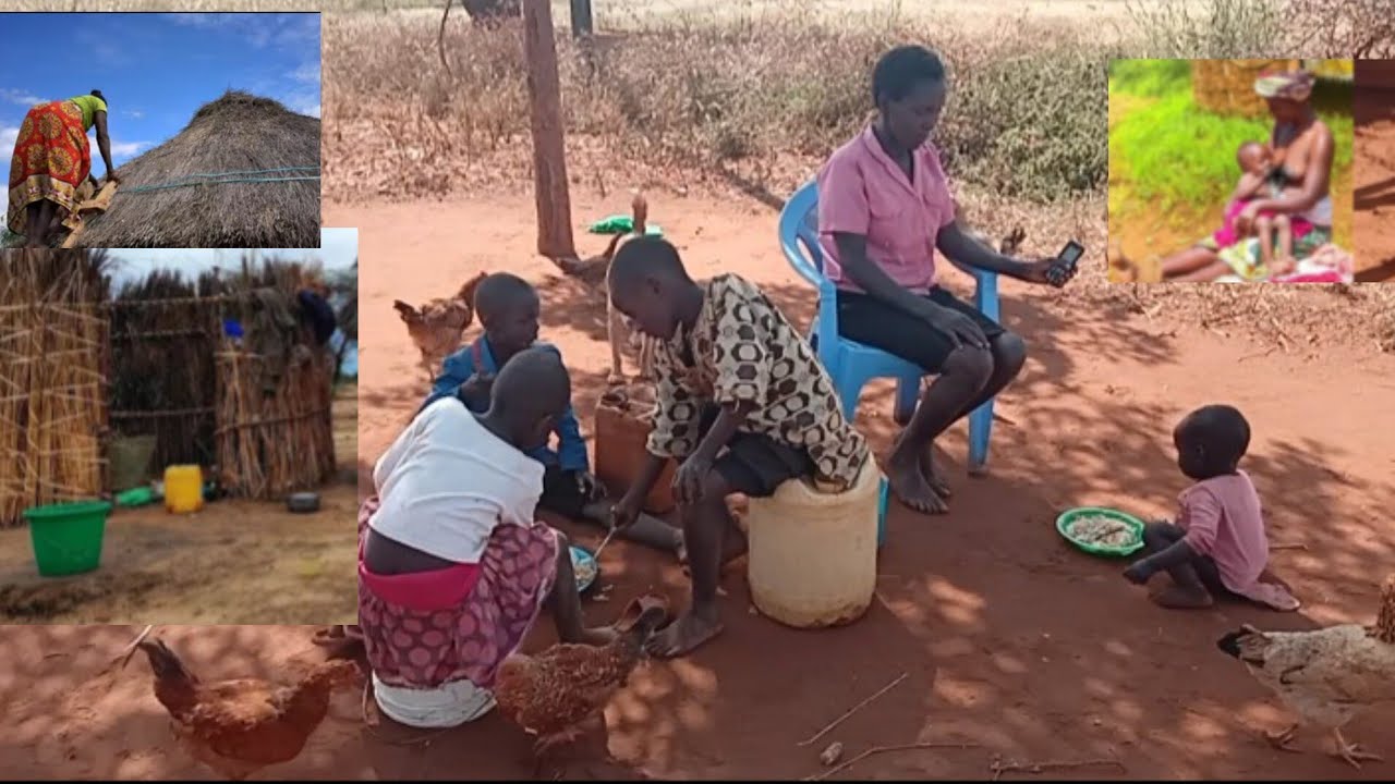 African Village Life of Desert Woman Surviving  Desert Village Life 