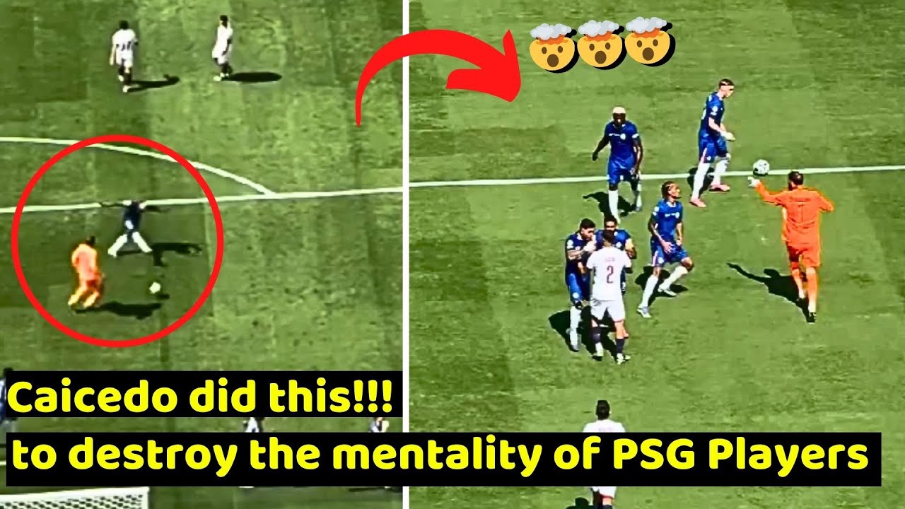 See Caicedo destroy Donnarumma mentality on Cole Palmer's first goal in Chelsea vs PSG 3-0
