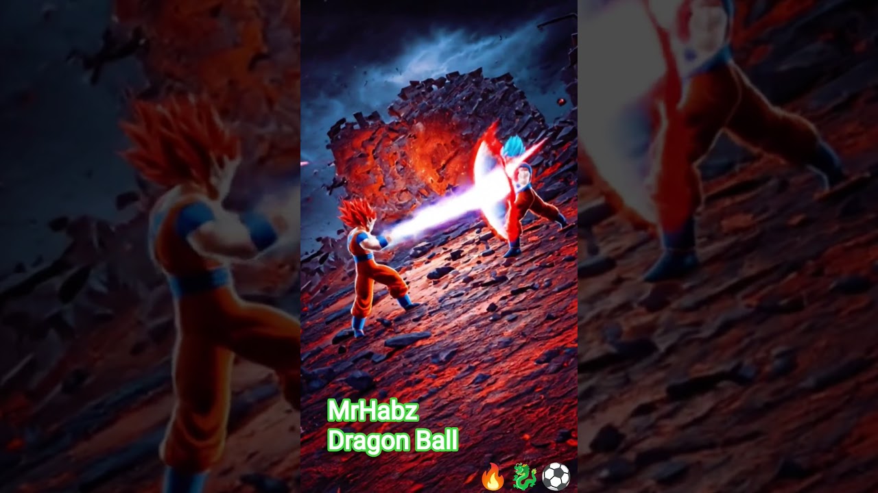 ANOTHER EPIC BATTLE OF SUPER SAIYAN BLUE GOKU VS SUPER SAIYAN GOD VEGETA🔥💥🐉⚽