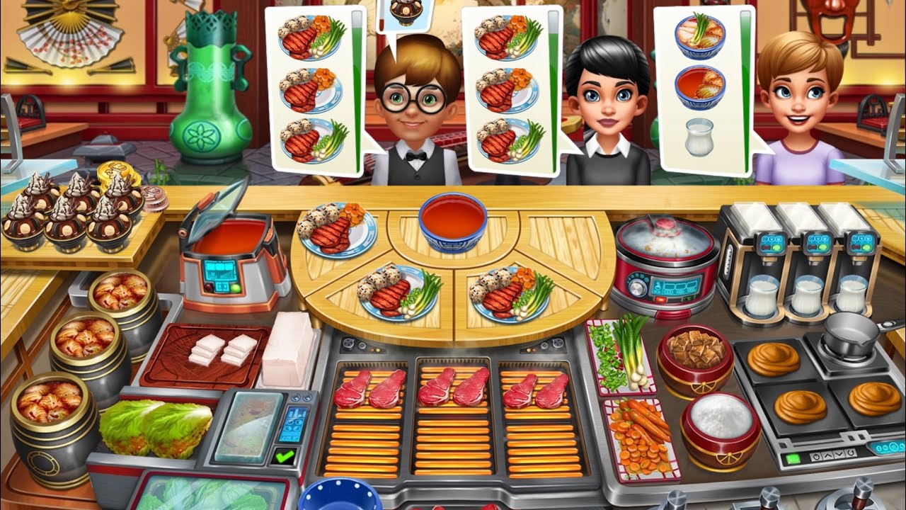 Cooking Fever - Korean Restaurant Level 40 🍲🥛 (3 Stars)
