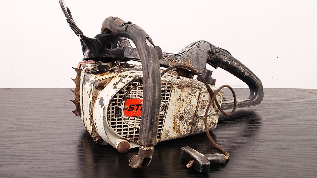 Restoration of Old Chainsaw STIHL 020 AVP 1970S Full Restoring