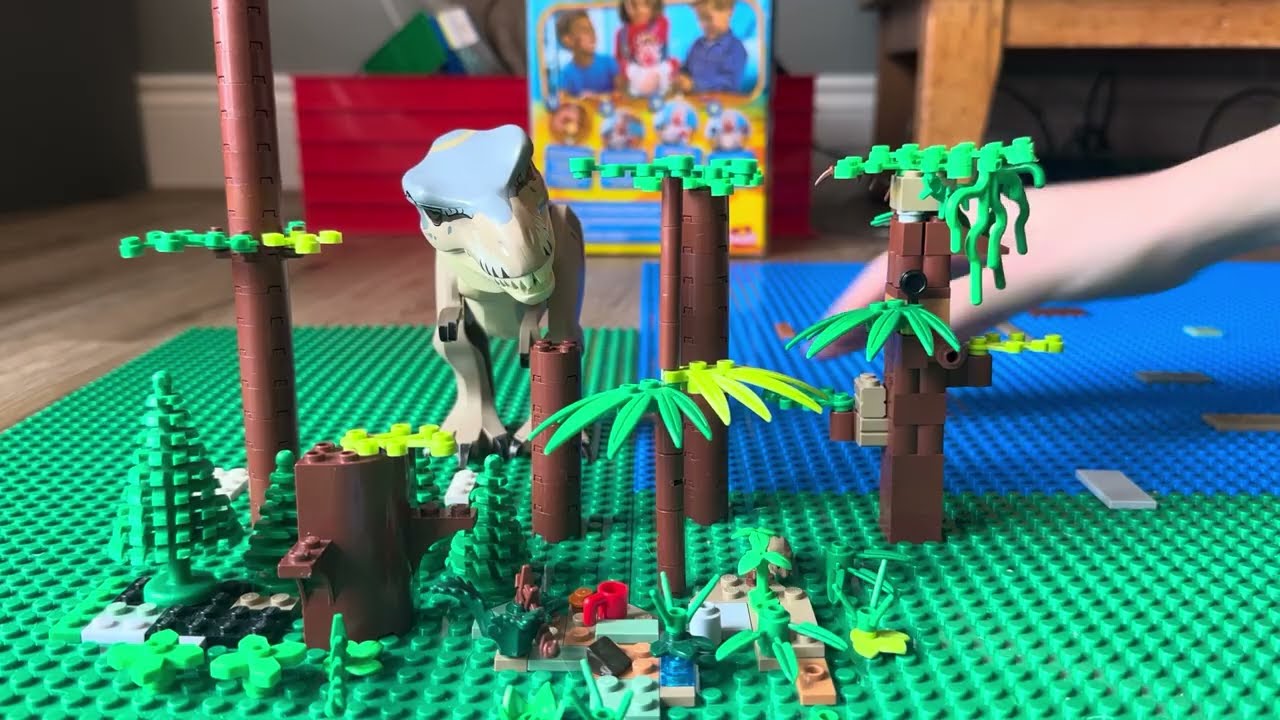 Creating prehistoric planet in Lego
