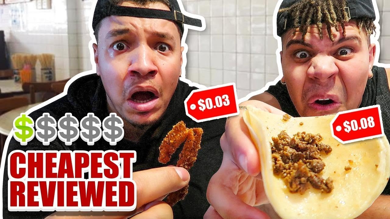 Eating At The CHEAPEST Reviewed Restaurant!! (Found FOOD Under 9 Cents) FT WOLFIE