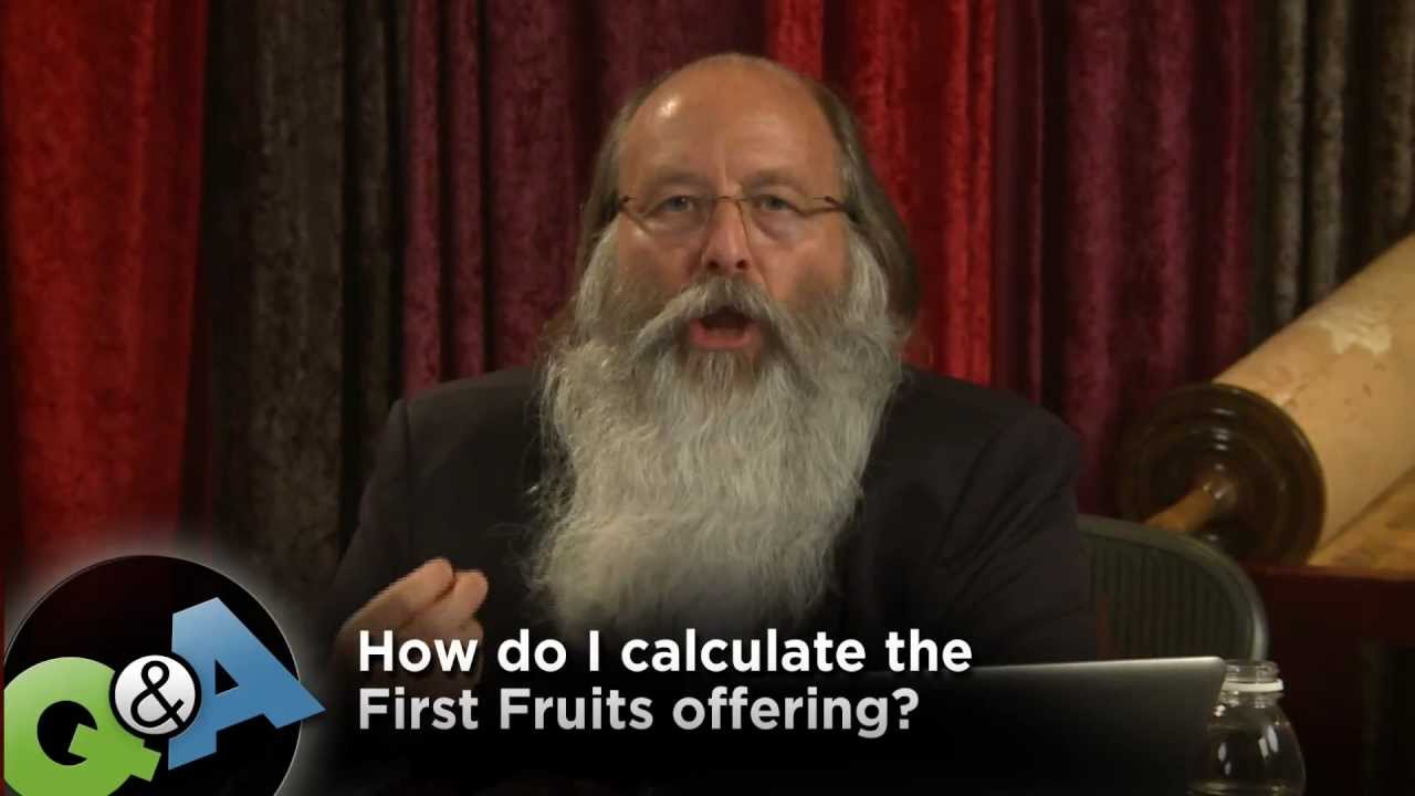 How do we calculate First Fruits?