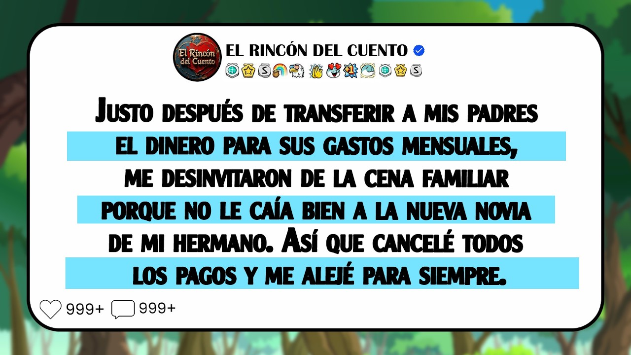 Mis padres me desinvitaron de la cena familiar por culpa de la novia de mi hermano …