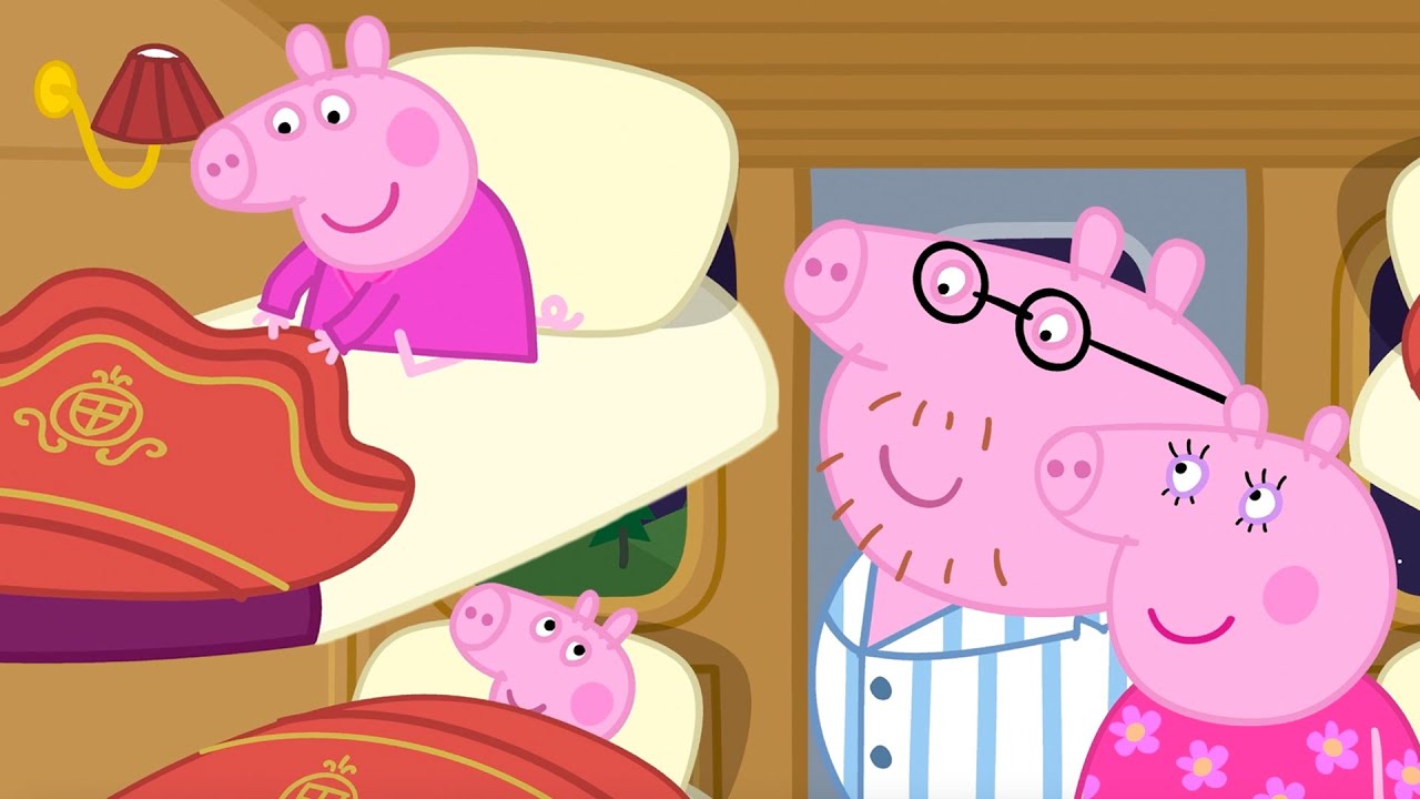 Peppa & George Sleepover im Zug😴🚂 | Spannende Nacht im Zug | Ganze Episode für Kinder | 1 Hour