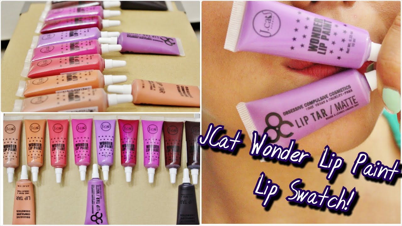 J Cat Wonder Lip Paint Lip Swatch - OCC Lip Tar Dupes!