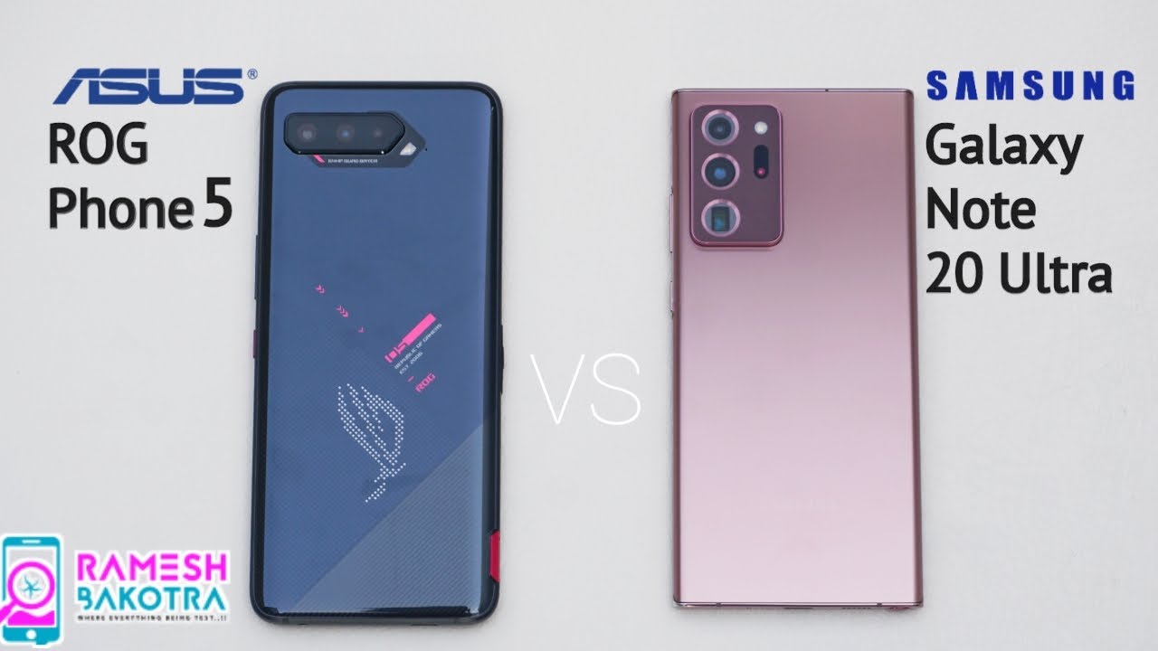 ROG Phone 5 vs Galaxy Note 20 Ultra Speed Test and Camera Comparison