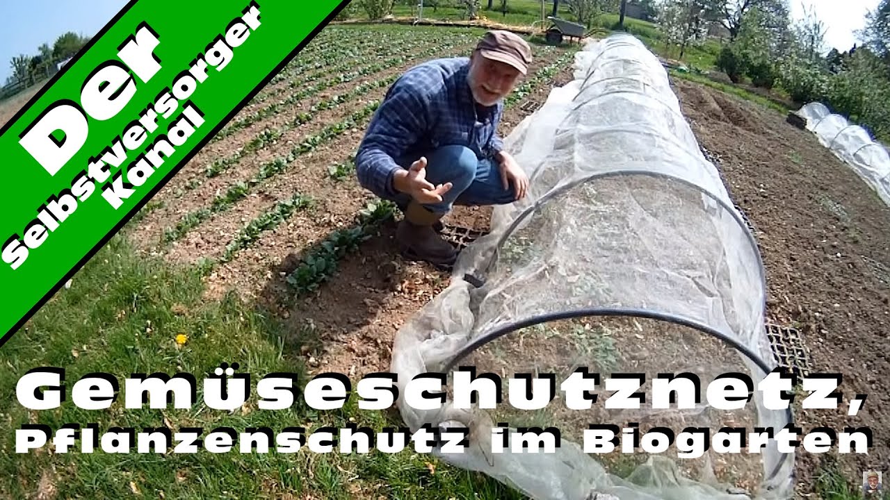 Gemüseschutznetz, Pflanzenschutz im Biogarten