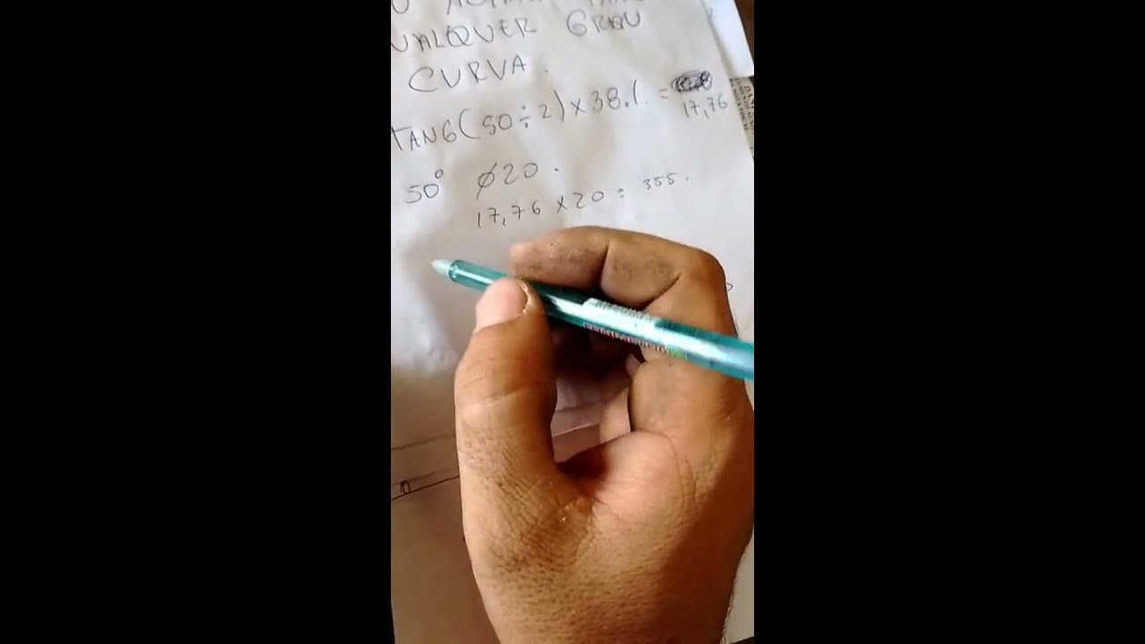 Como achar tangente para qualquer grau de curva na calculadora científica