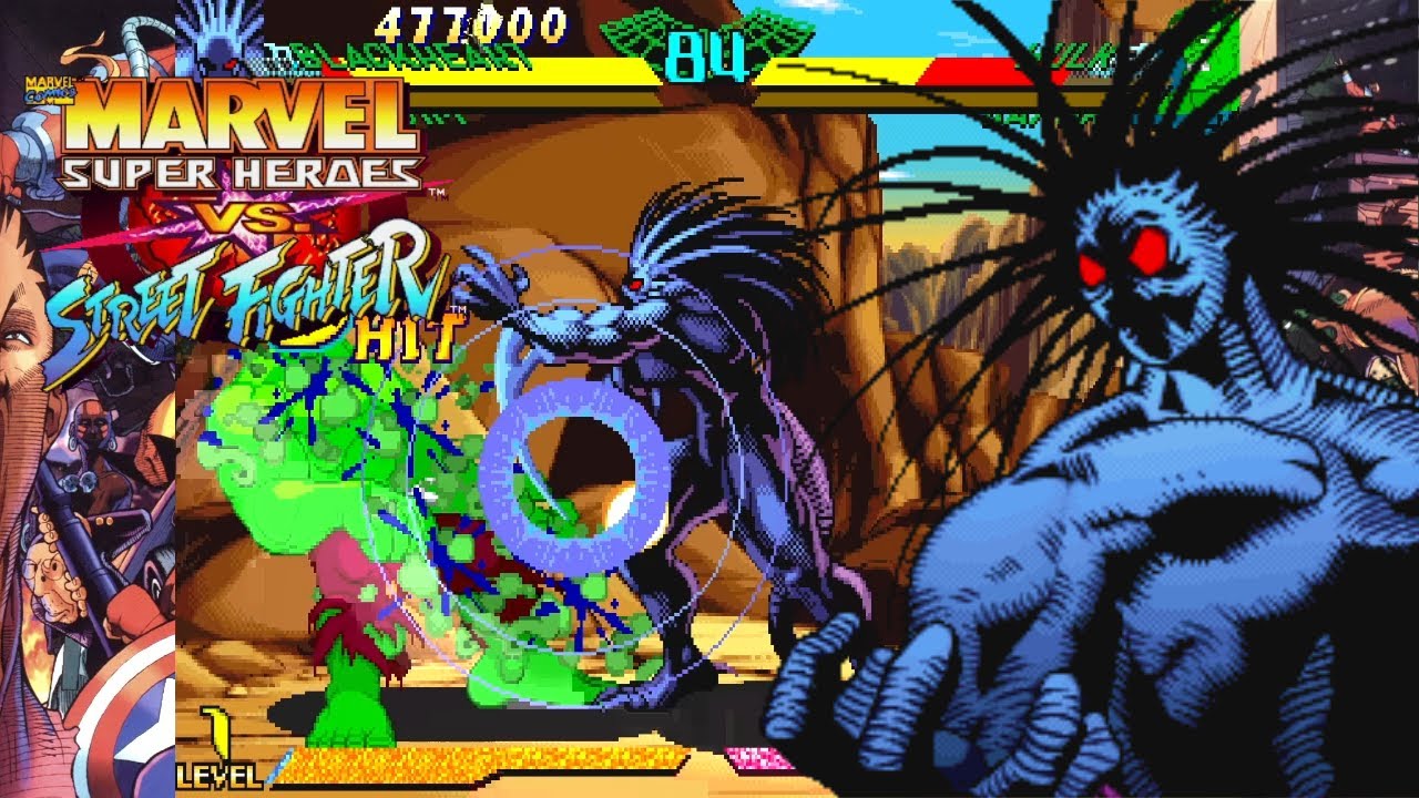 Blackheart Playthrough - Marvel Super Heroes vs Street Fighter [ARCADE][HD]