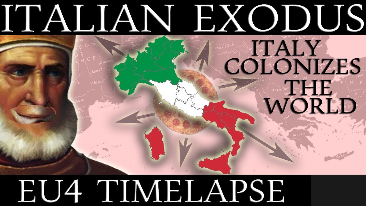 EU4 Timelapse: Italian Exodus - Italy Colonizes The World