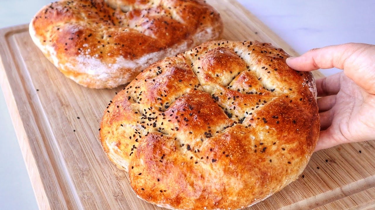 Tam Buğday Unu İle Ramazan Pidesi Yaptım 👌 O Kadar Lezzetli Oldu Ki Anlatamam ✅ Mutlaka Deneyin ☝️