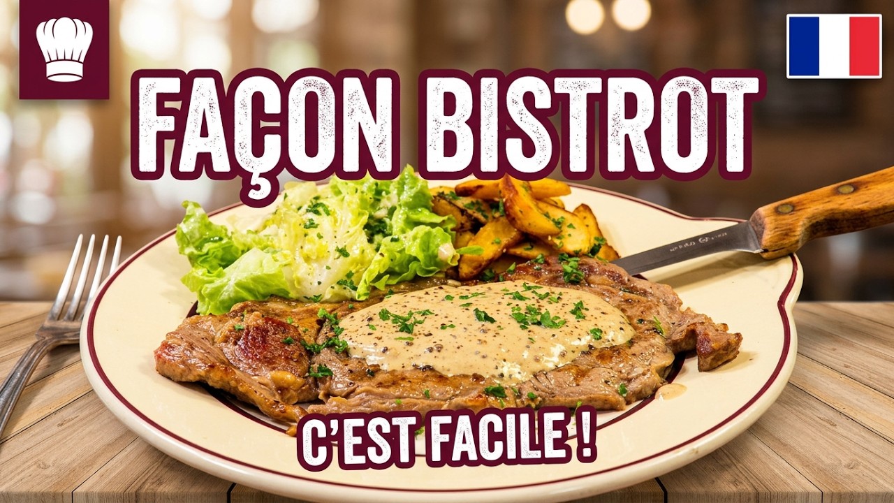 Mon FAUX FILET SAUCE AU POIVRE maison, comme au restaurant - Mère Mitraille - Gourmandises TV
