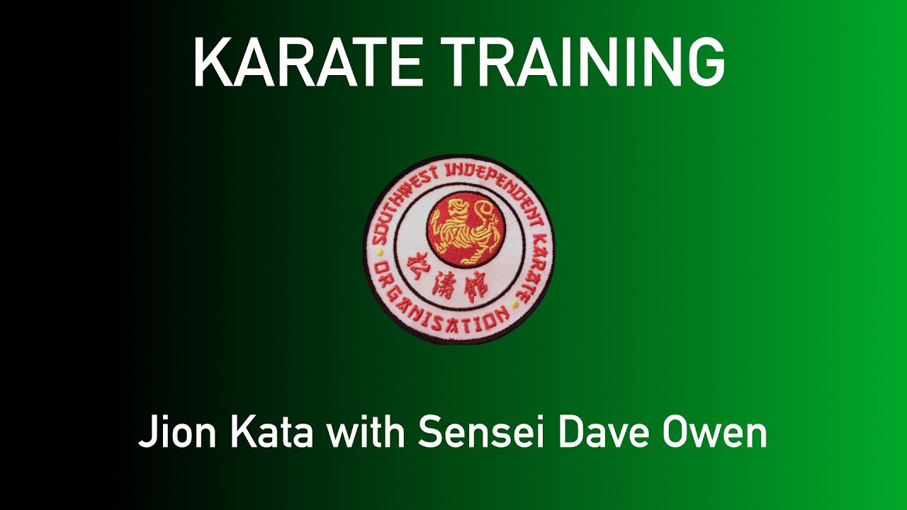 Sensei Dave Owen focus on Jion Kata Dec 2025