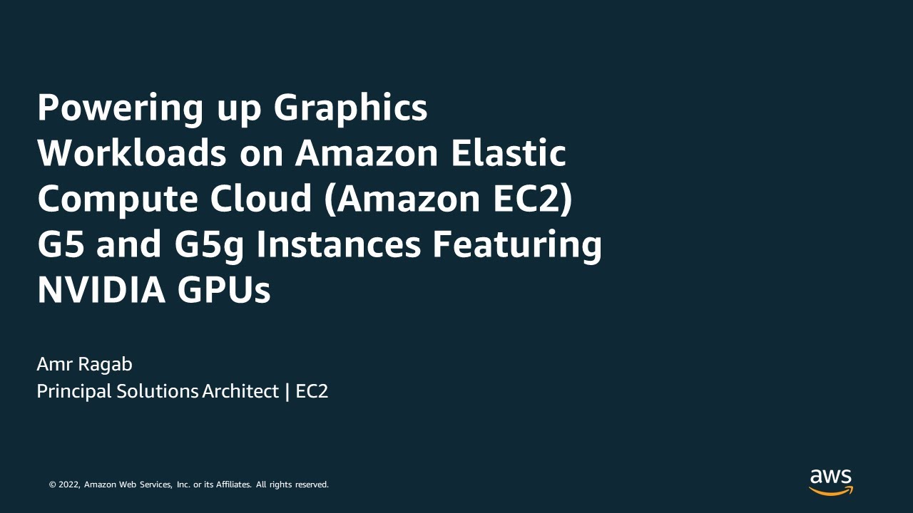 How to use Amazon EC2 G5 and G5g instances for graphics intensive workloads and game streaming.