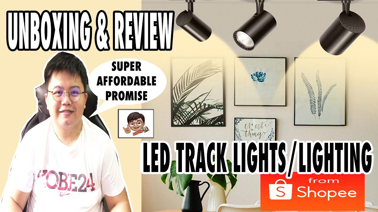 AFFORDABLE LED TRACK LIGHTS/LIGHTING SERIES SET - UNBOXING & REVIEW -INSTALLATION & ASSEMBLE -SHOPEE