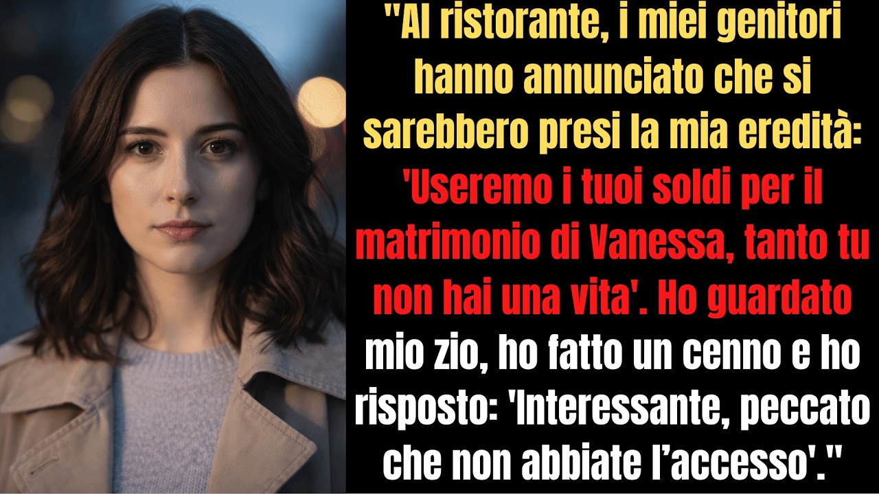 I miei genitori hanno rubato la mia eredità per il matrimonio di mia sorella, ma io li ho ROVINATI!