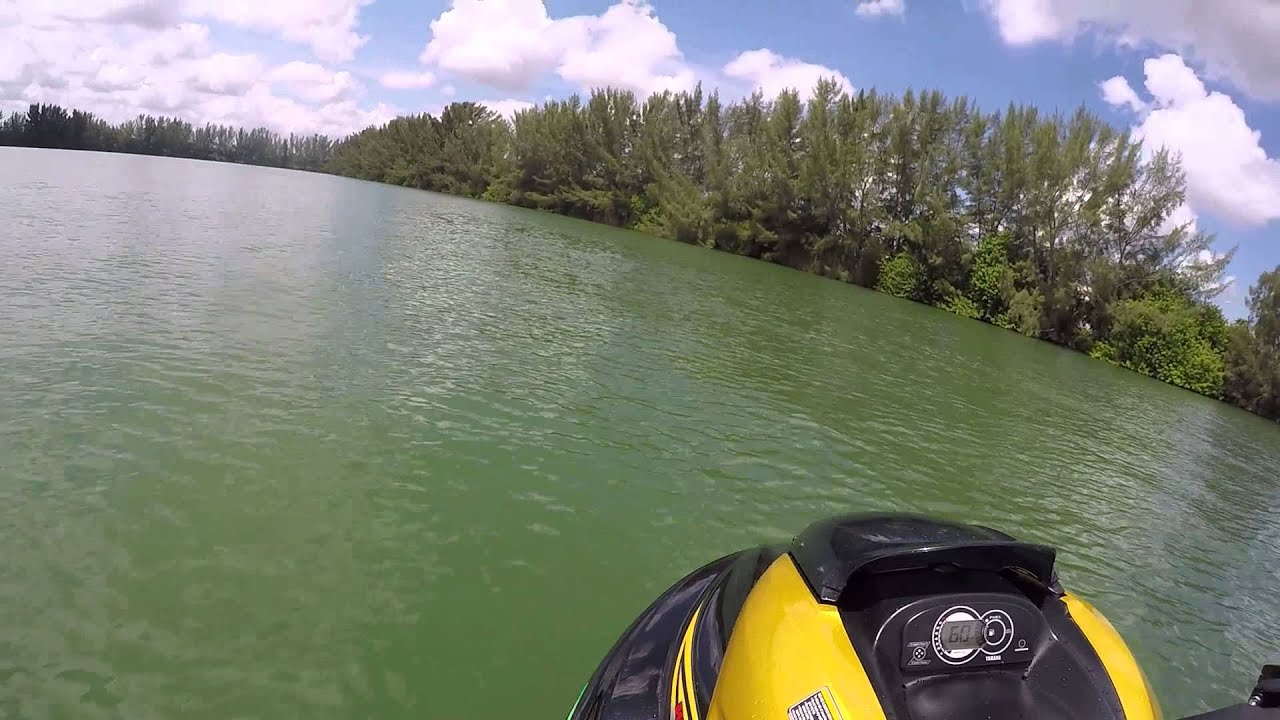 GPro GP1300R racing in lake with 2015 FZR