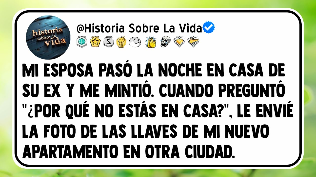 Mi esposa pasó la noche en casa de su ex y me mintió. Cuando preguntó 