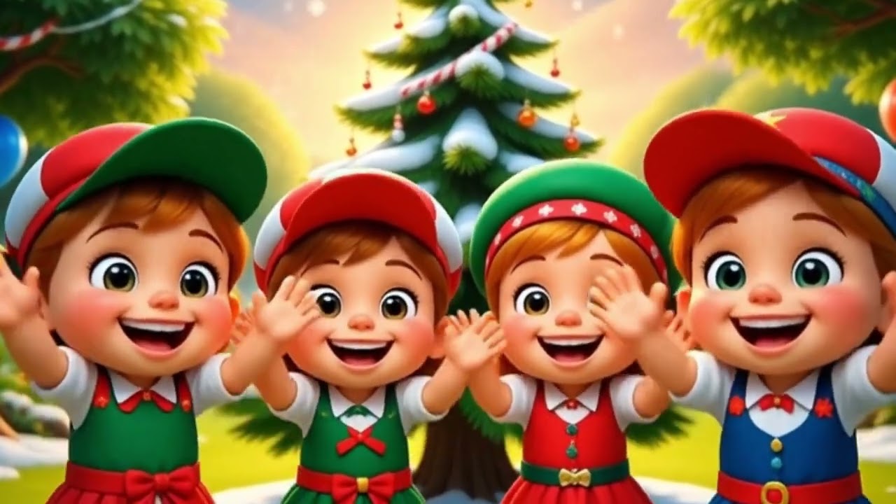Jolly Merry Christmas Time 🎄 | Fun Christmas Song for Kids | Happy Cartoon Rhymes