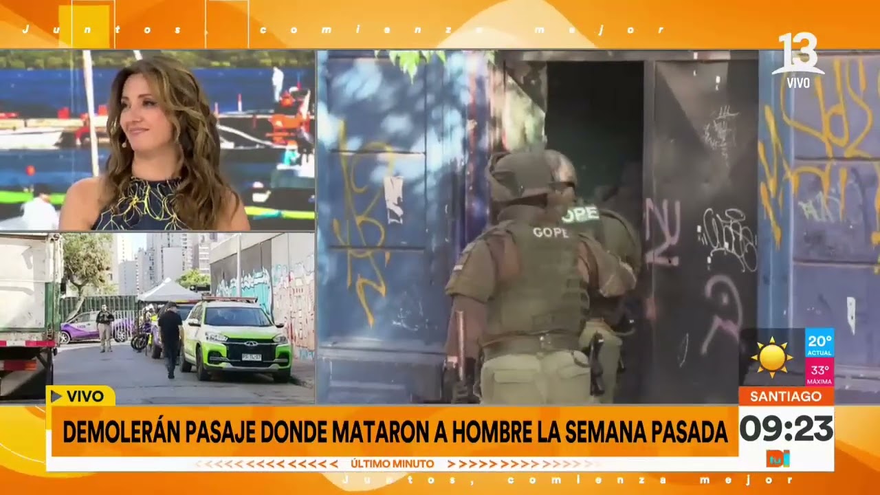 Comienza demolición de peligroso cité desalojado en Santiago Centro  | Tu Día | Canal 13
