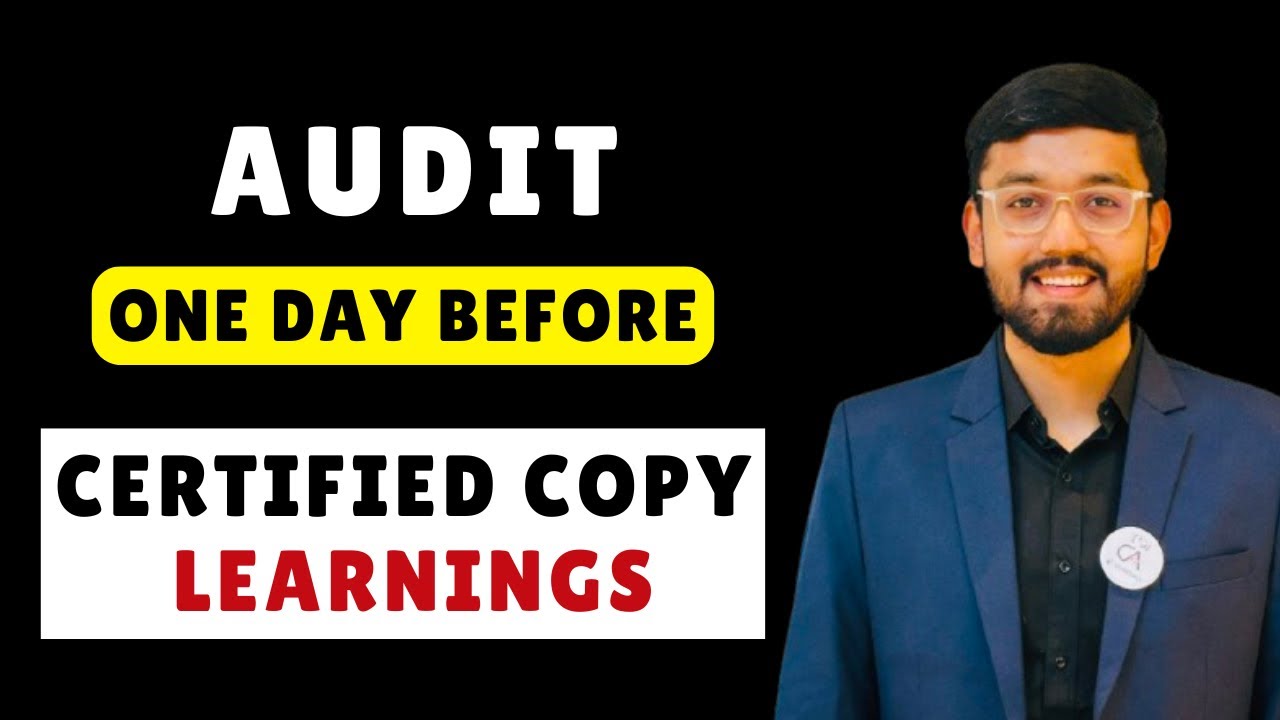 Crux of 100+ ICAI Certified Copy Learnings of Audit | Jan’26 CA exam