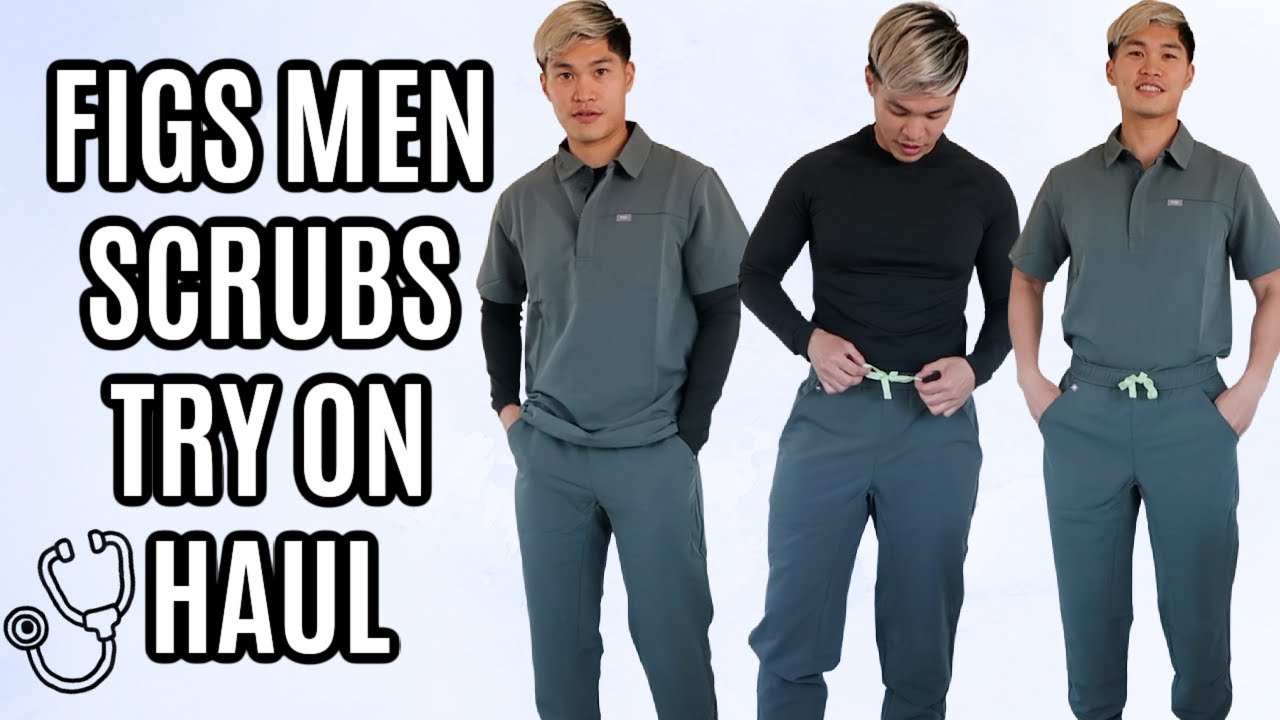Petite Mens Wear FIGS Scrubs and Underscrub Unboxing and Try-On Haul