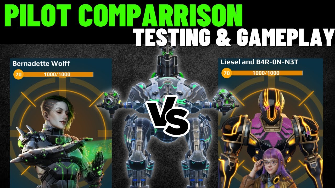War Robots Bernadette VS Liesel B4R ON N3T Comparison & Gameplay